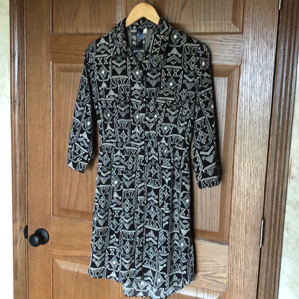 Patterned 3/4 dress